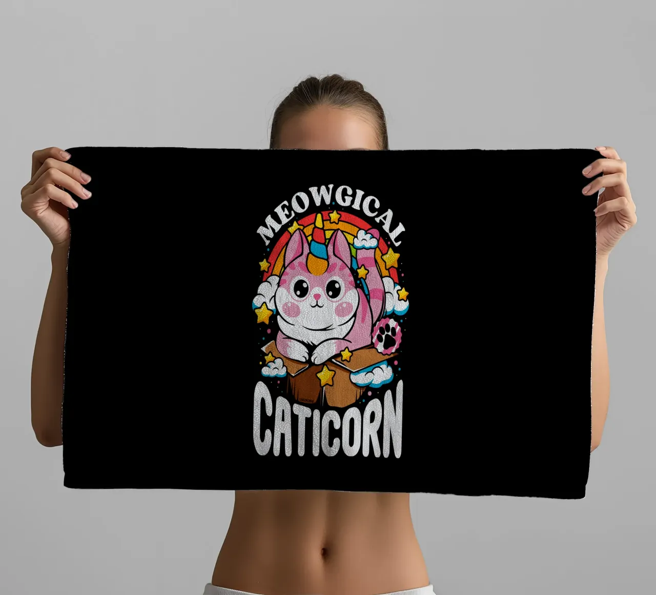 Meowgical Caticorn asciugamano da bagno da LM2KONE