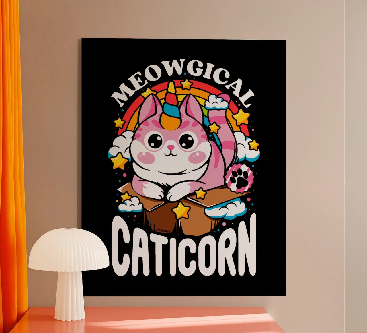 Meowgical Caticorn plexiglass da LM2KONE