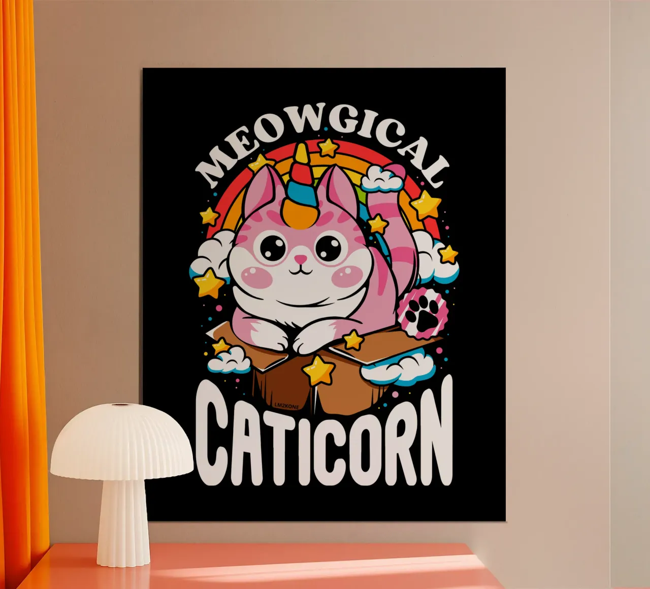 Caticorne miaulante poster de LM2KONE