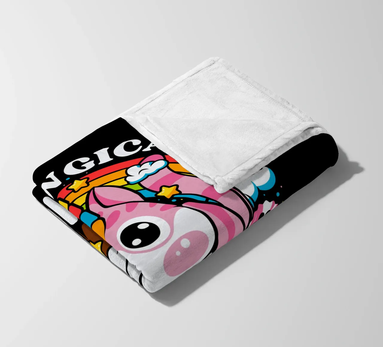 Meowgical Caticorn coperta in pile da LM2KONE