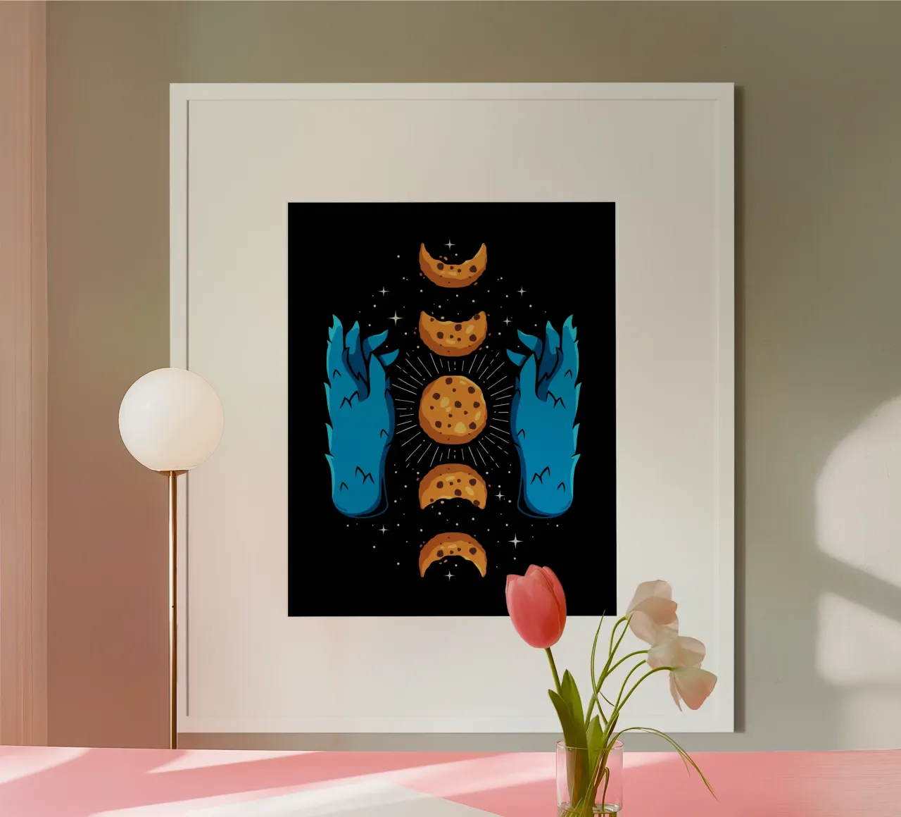 Fasi lunari dei biscotti poster da LM2KONE