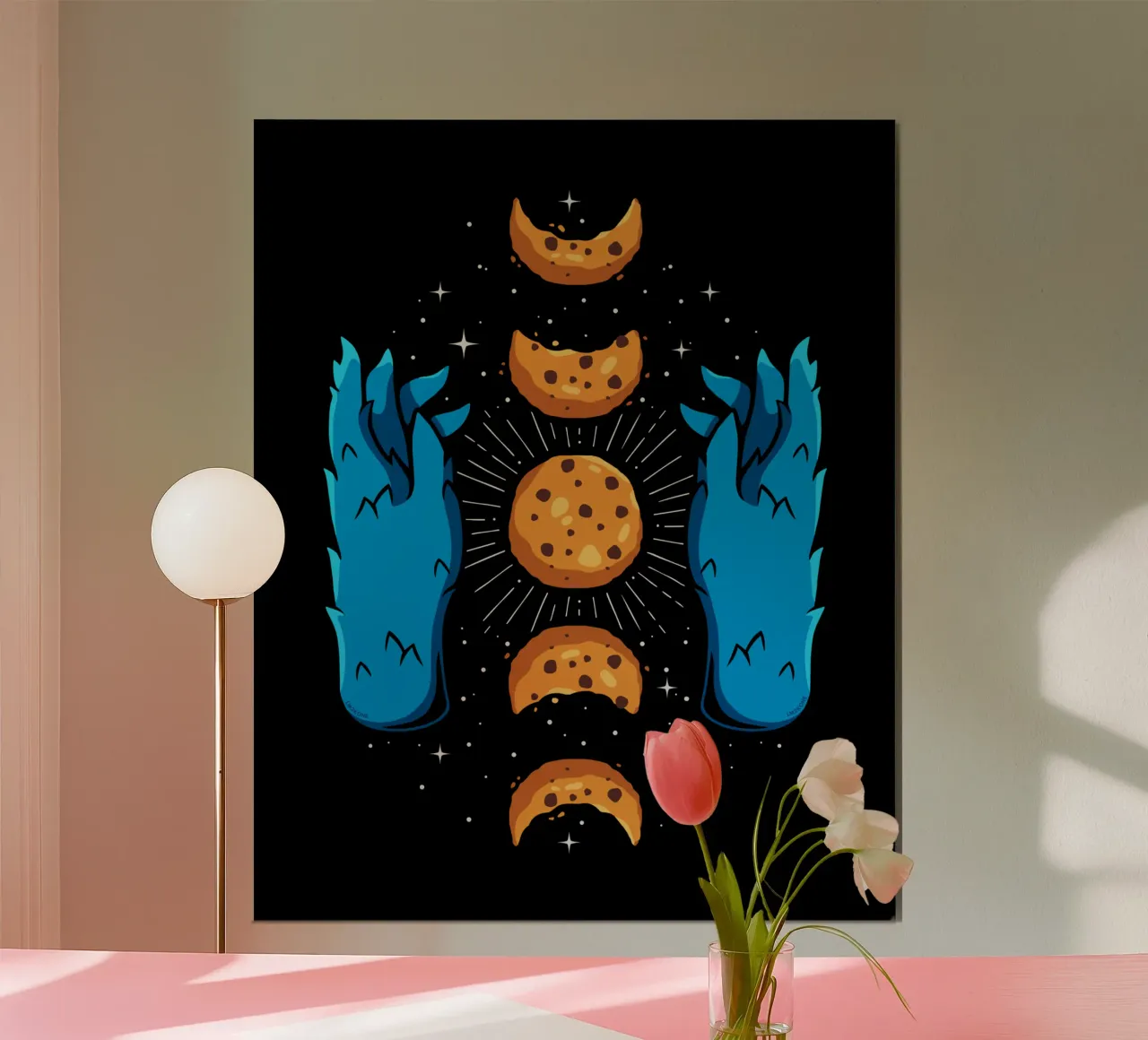 Fasi lunari dei biscotti poster da LM2KONE