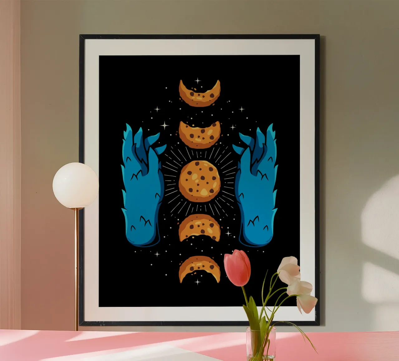 Fasi lunari dei biscotti poster da LM2KONE