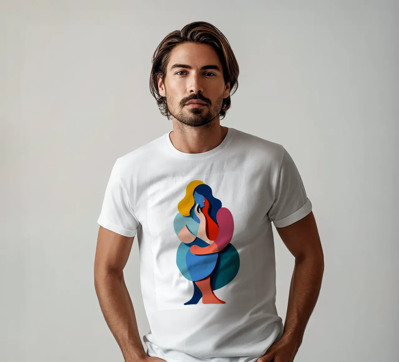 Overlapping shapes T-Shirt von edsonramosart