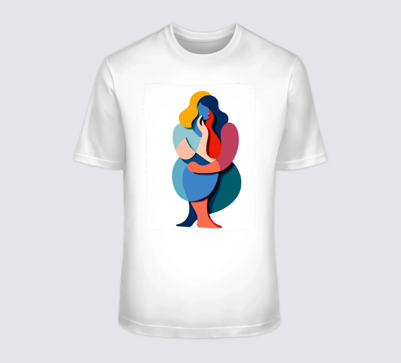 Overlapping shapes t-shirt da edsonramosart