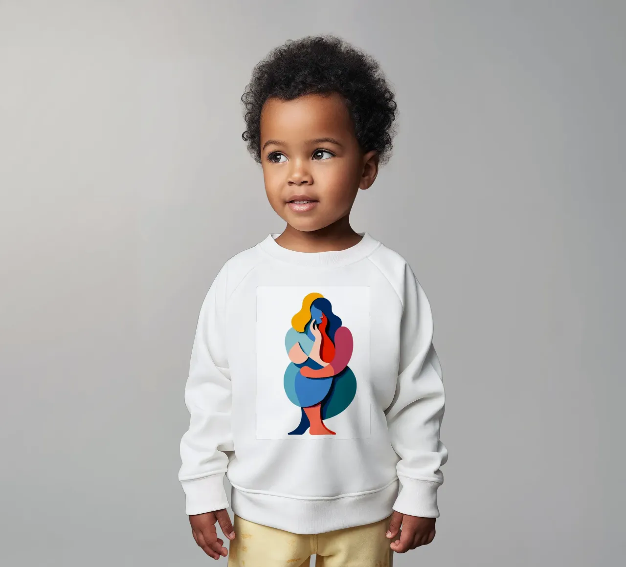 Overlapping shapes felpa neonato da edsonramosart