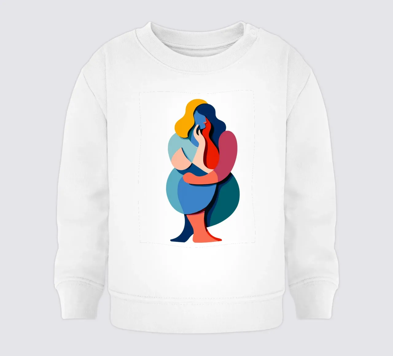 Overlapping shapes felpa neonato da edsonramosart