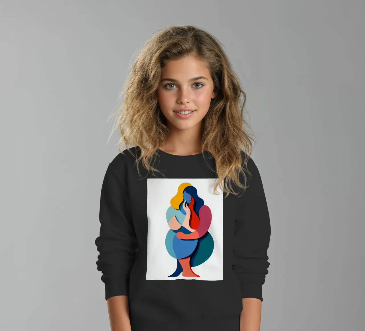 Overlapping shapes felpa bambino da edsonramosart