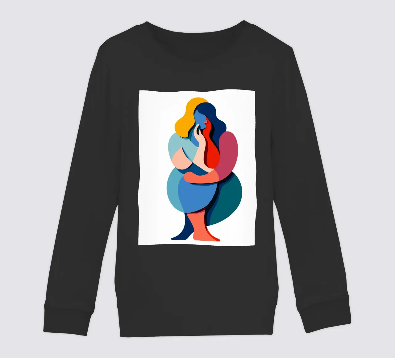 Overlapping shapes felpa bambino da edsonramosart