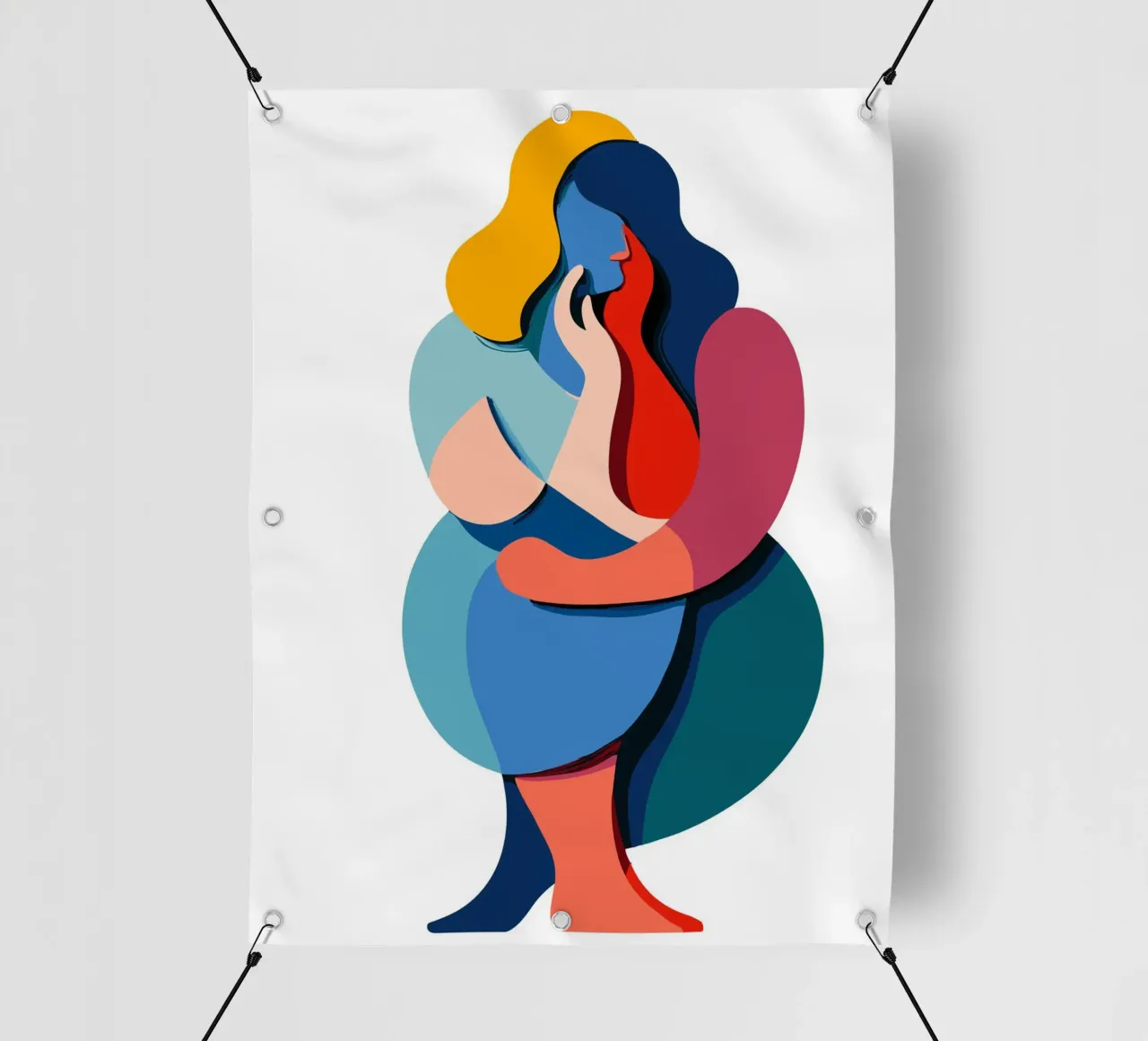 Overlapping shapes telo in pvc da edsonramosart