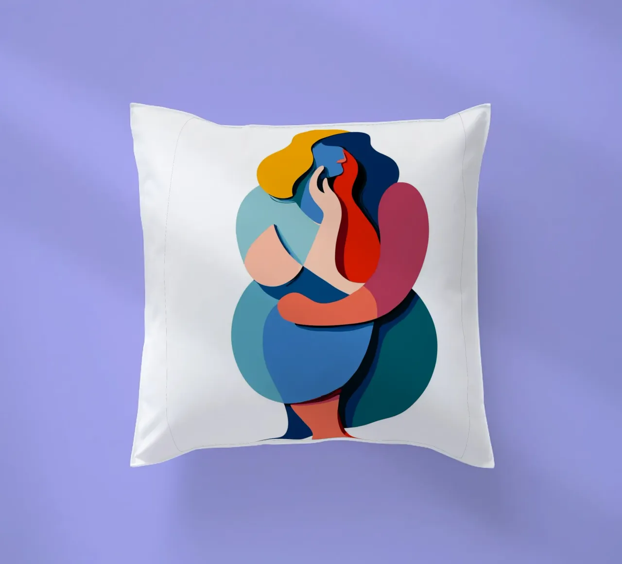 Overlapping shapes cuscino da edsonramosart