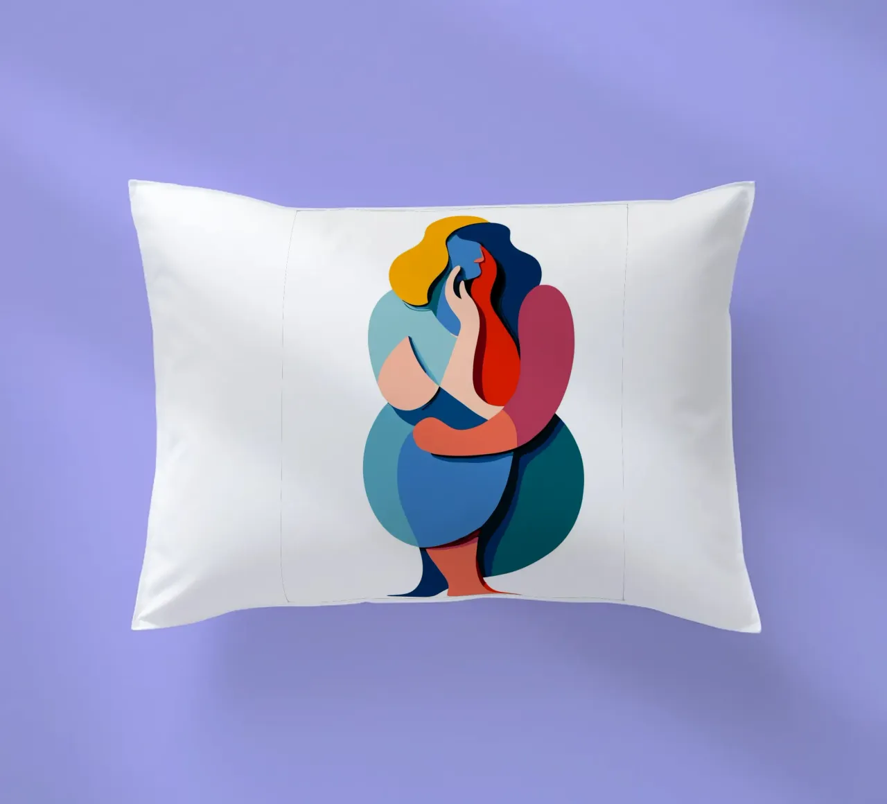 Overlapping shapes cuscino da edsonramosart