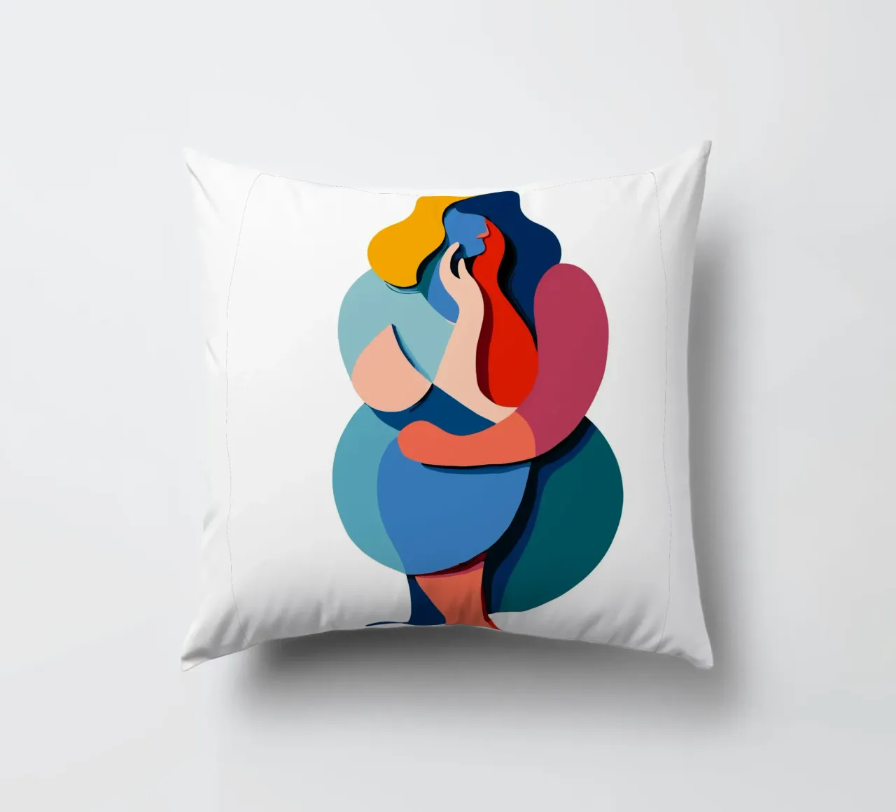 Overlapping shapes cuscino da edsonramosart