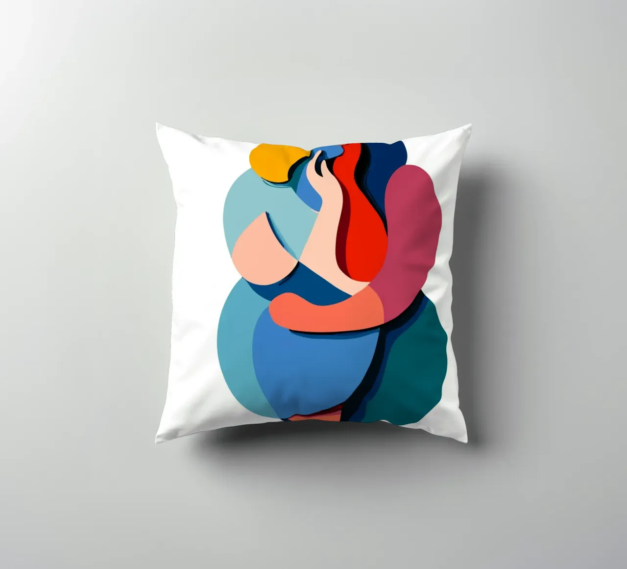 Overlapping shapes cuscino da edsonramosart