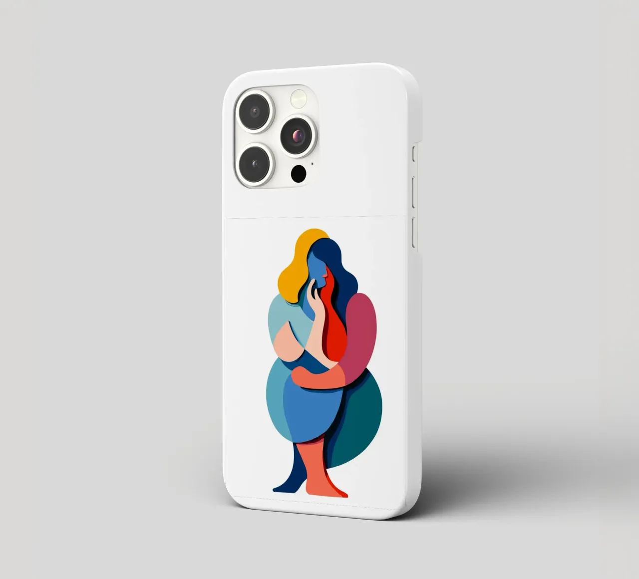 Overlapping shapes cover iphone da edsonramosart