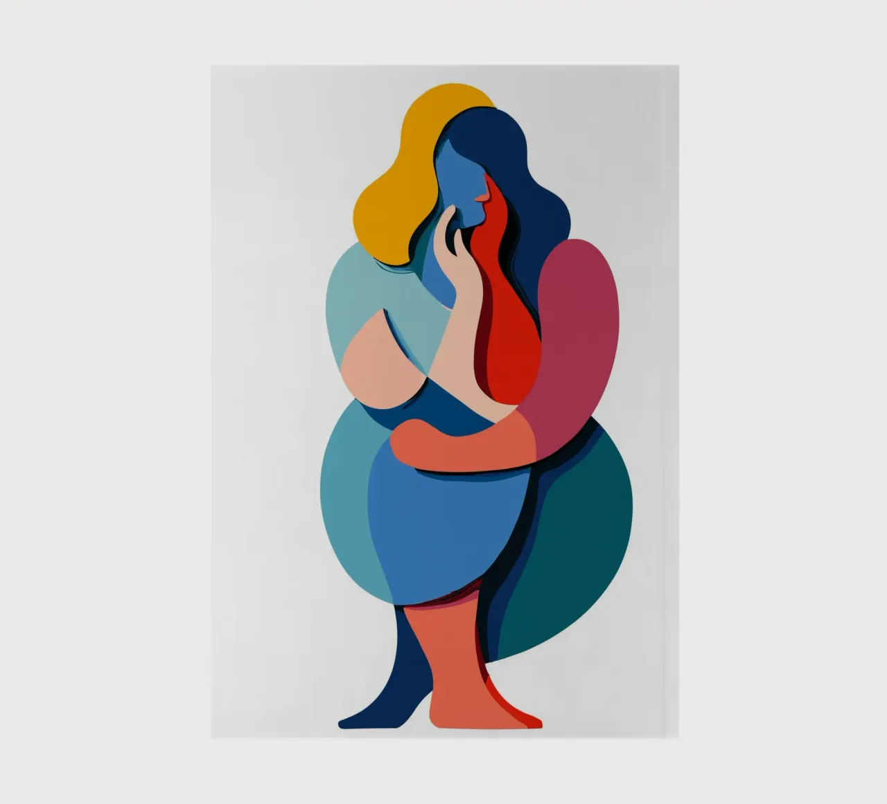 Overlapping shapes notebook by edsonramosart