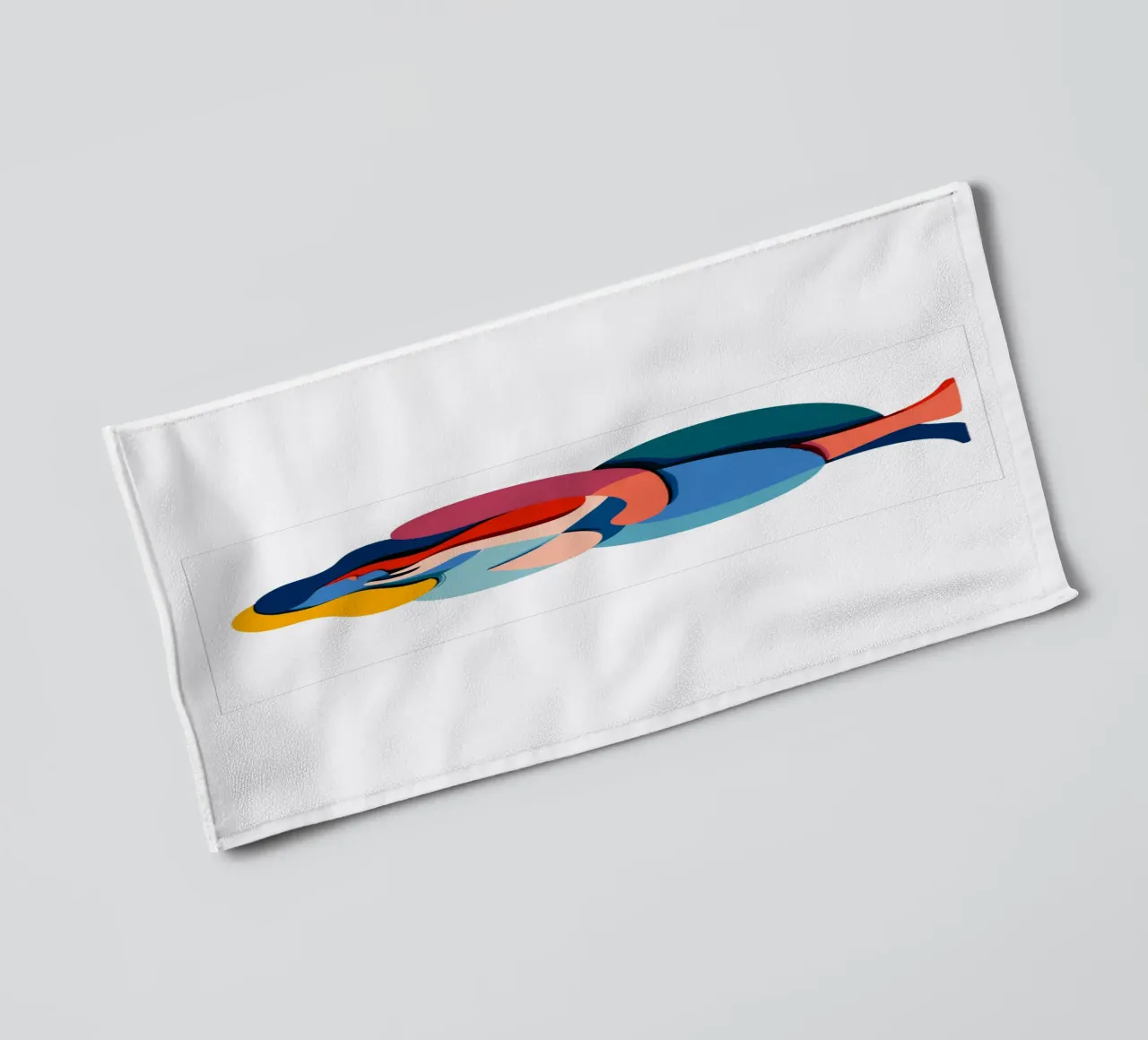 Overlapping shapes asciugamano da bagno da edsonramosart