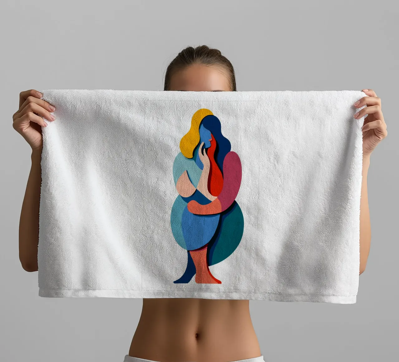 Overlapping shapes asciugamano da bagno da edsonramosart