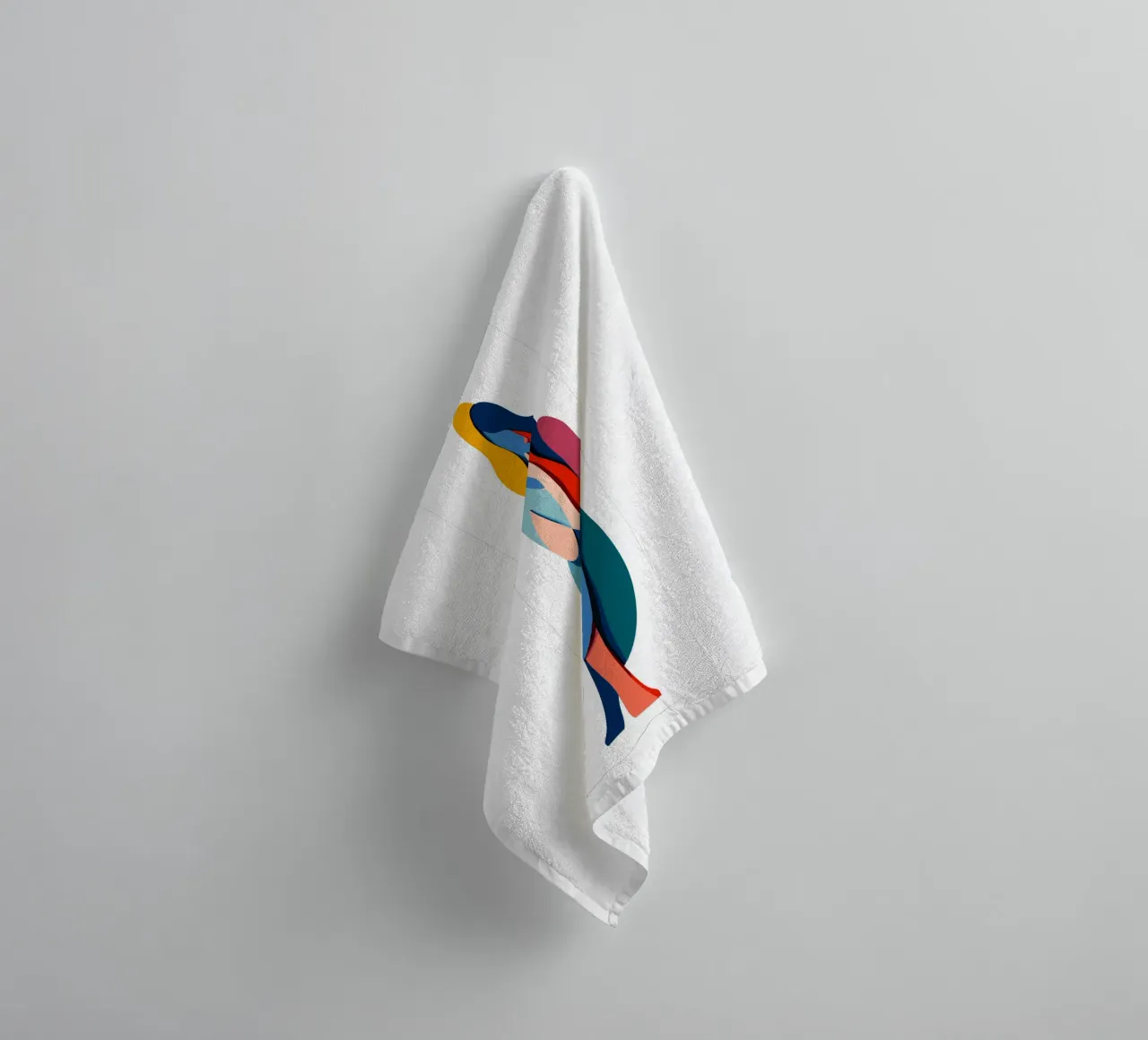 Overlapping shapes asciugamano da bagno da edsonramosart