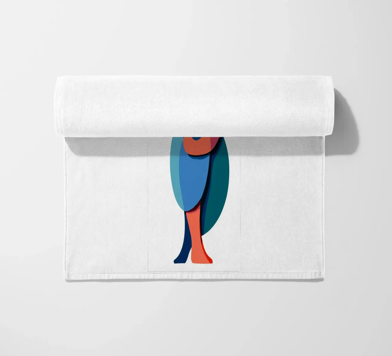 Overlapping shapes beach towel by edsonramosart