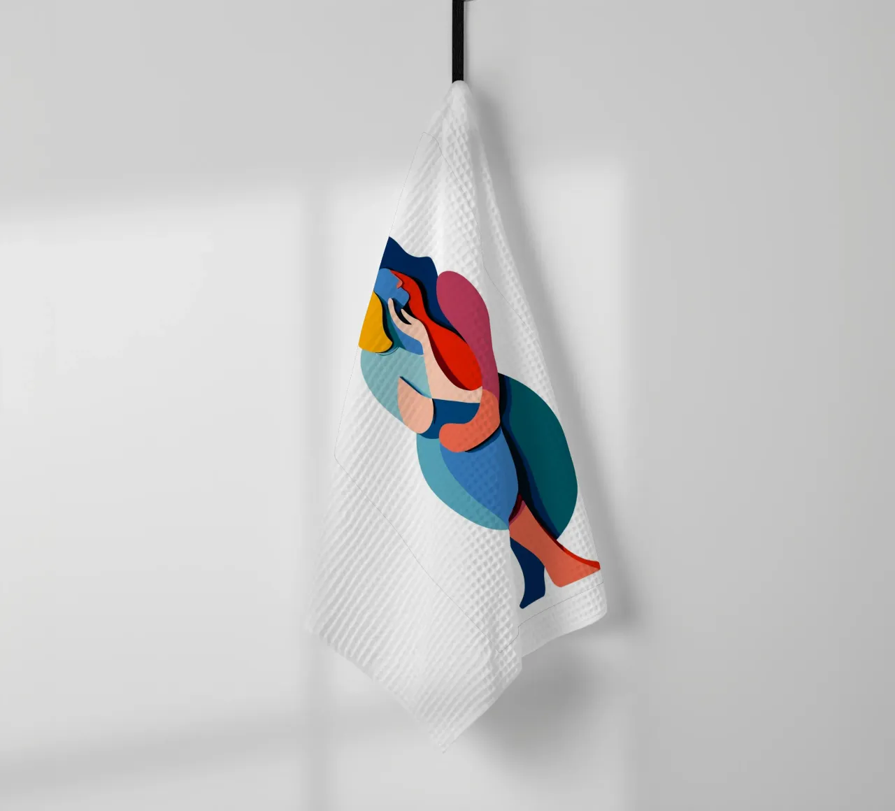 Overlapping shapes canovaccio da cucina da edsonramosart