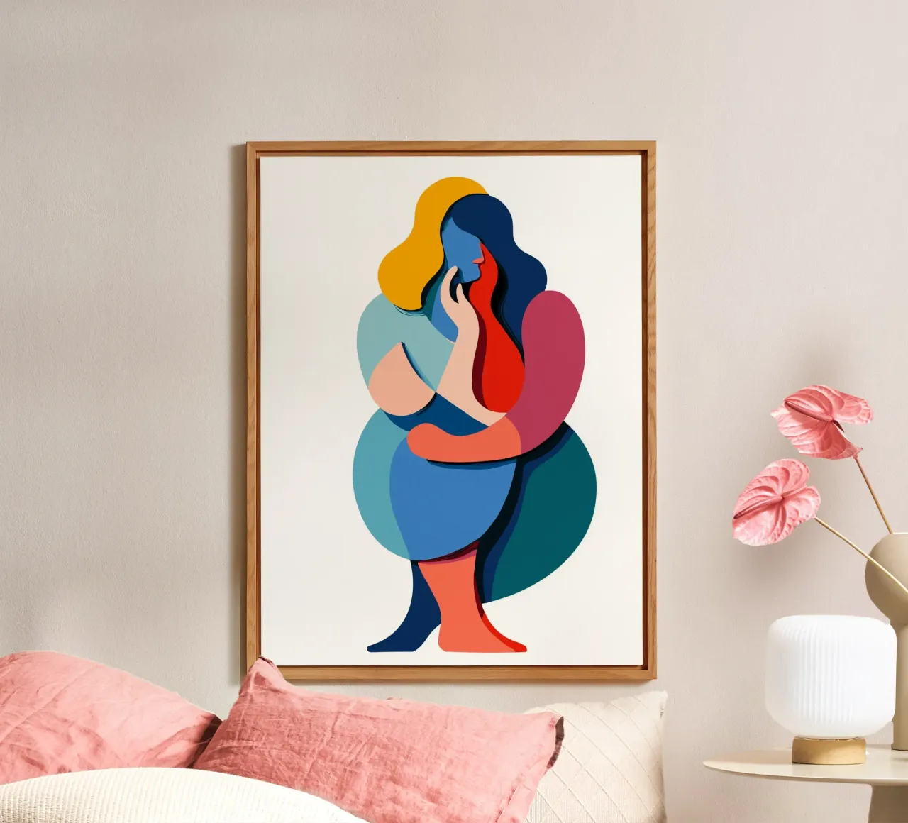 Overlapping shapes alluminio dibond da edsonramosart