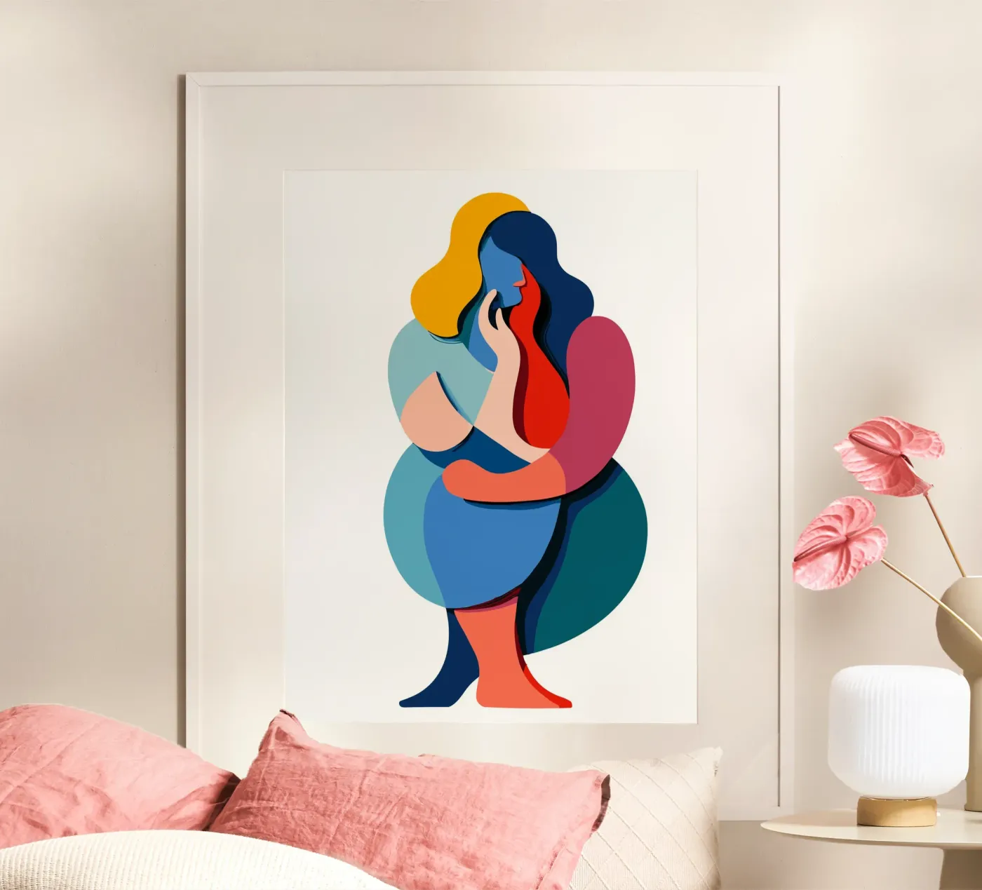 Overlapping shapes poster da edsonramosart