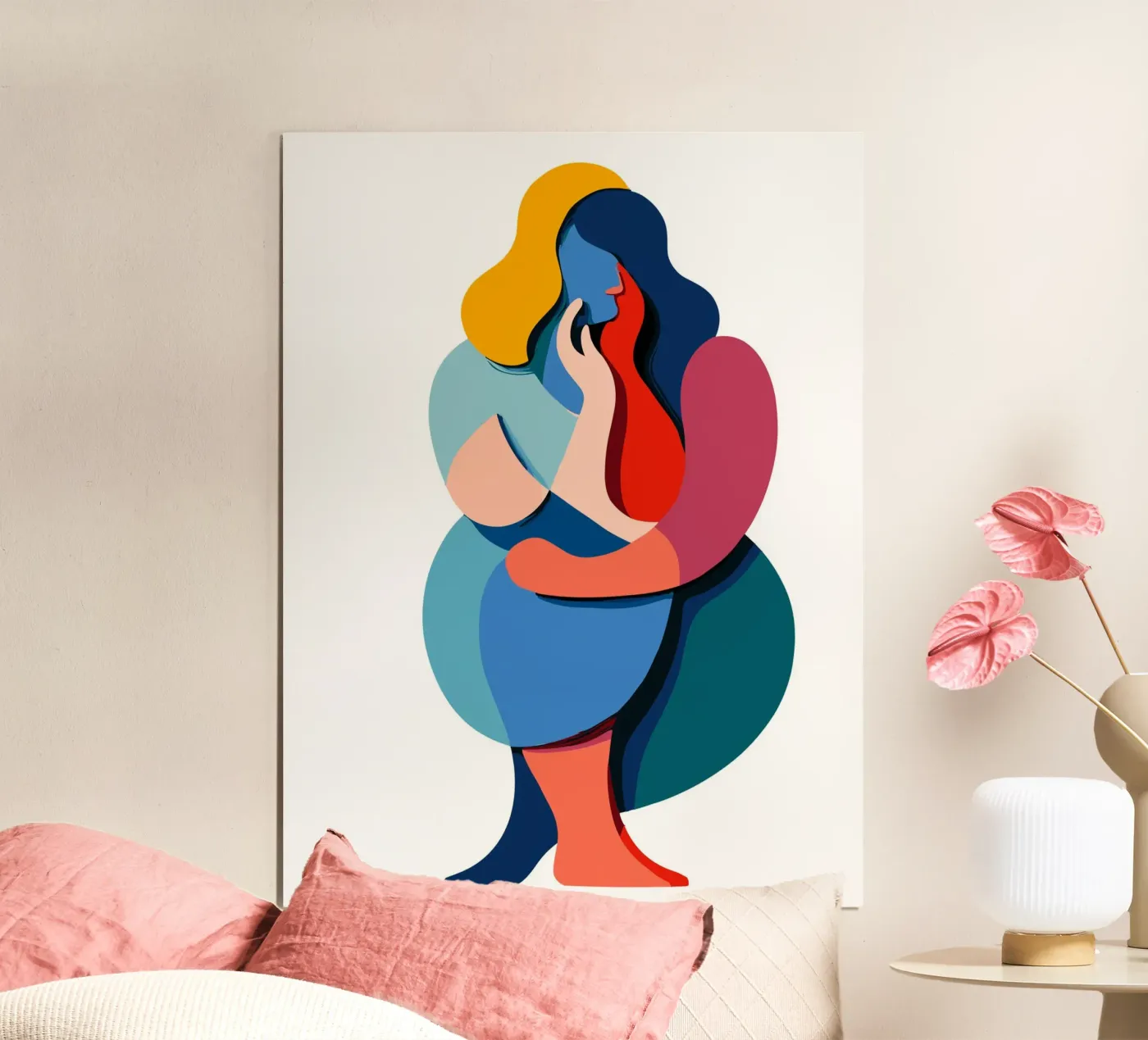 Overlapping shapes poster da edsonramosart