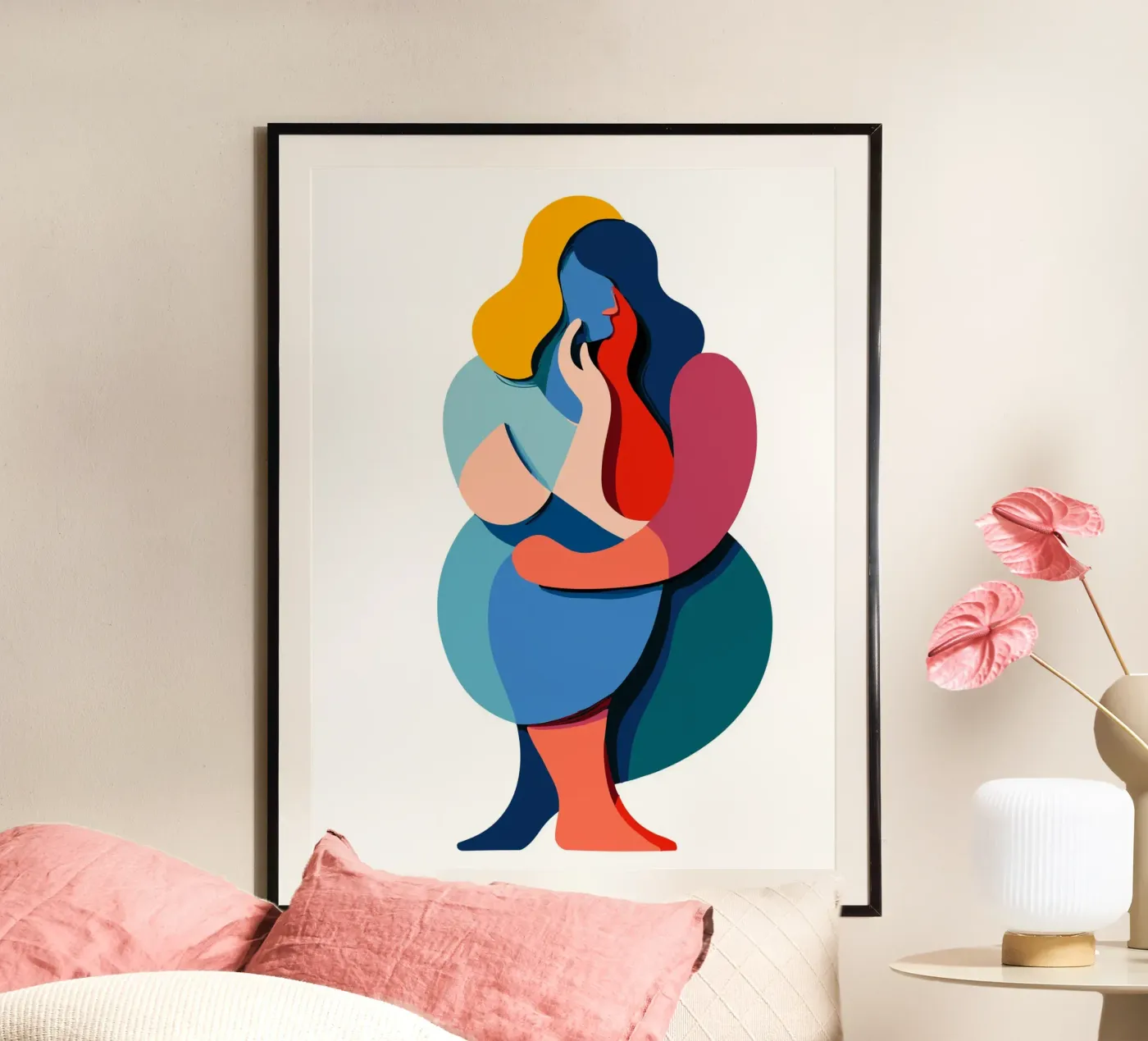 Overlapping shapes poster da edsonramosart