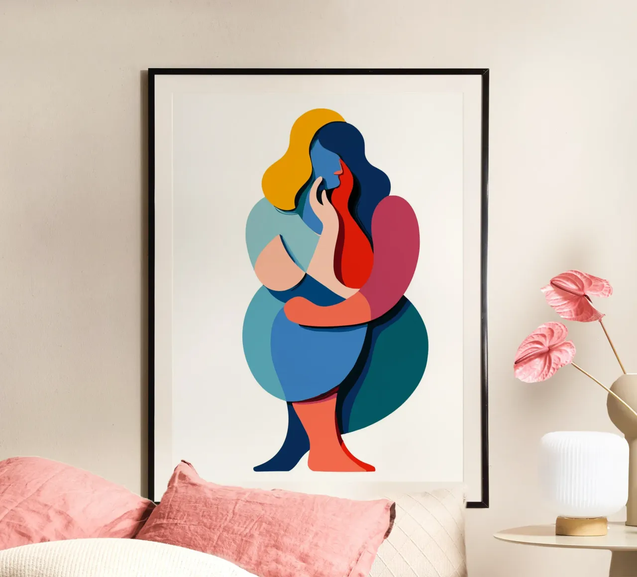 Overlapping shapes carta hahnemühle da edsonramosart