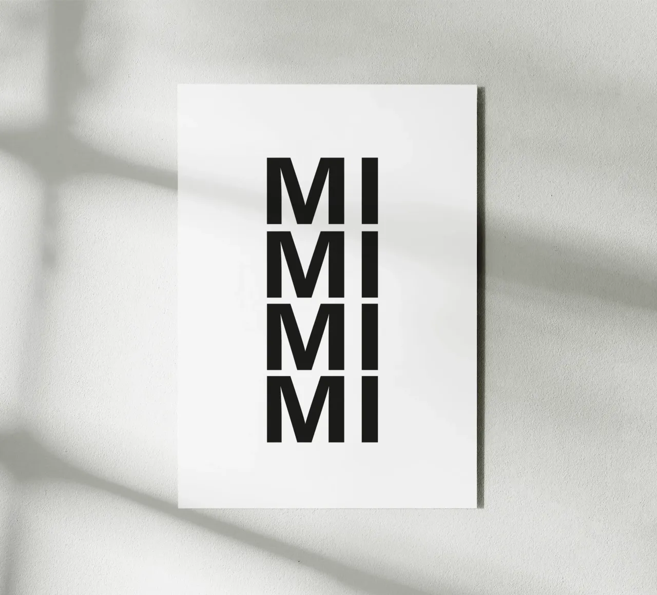 MIMIMI alluminio dibond da Flo Klein