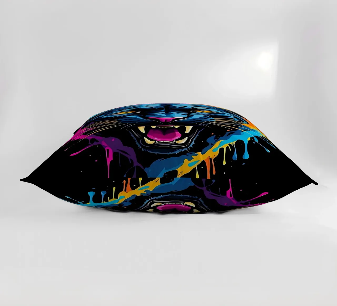 Pantera nera colorata cuscino da LM2KONE