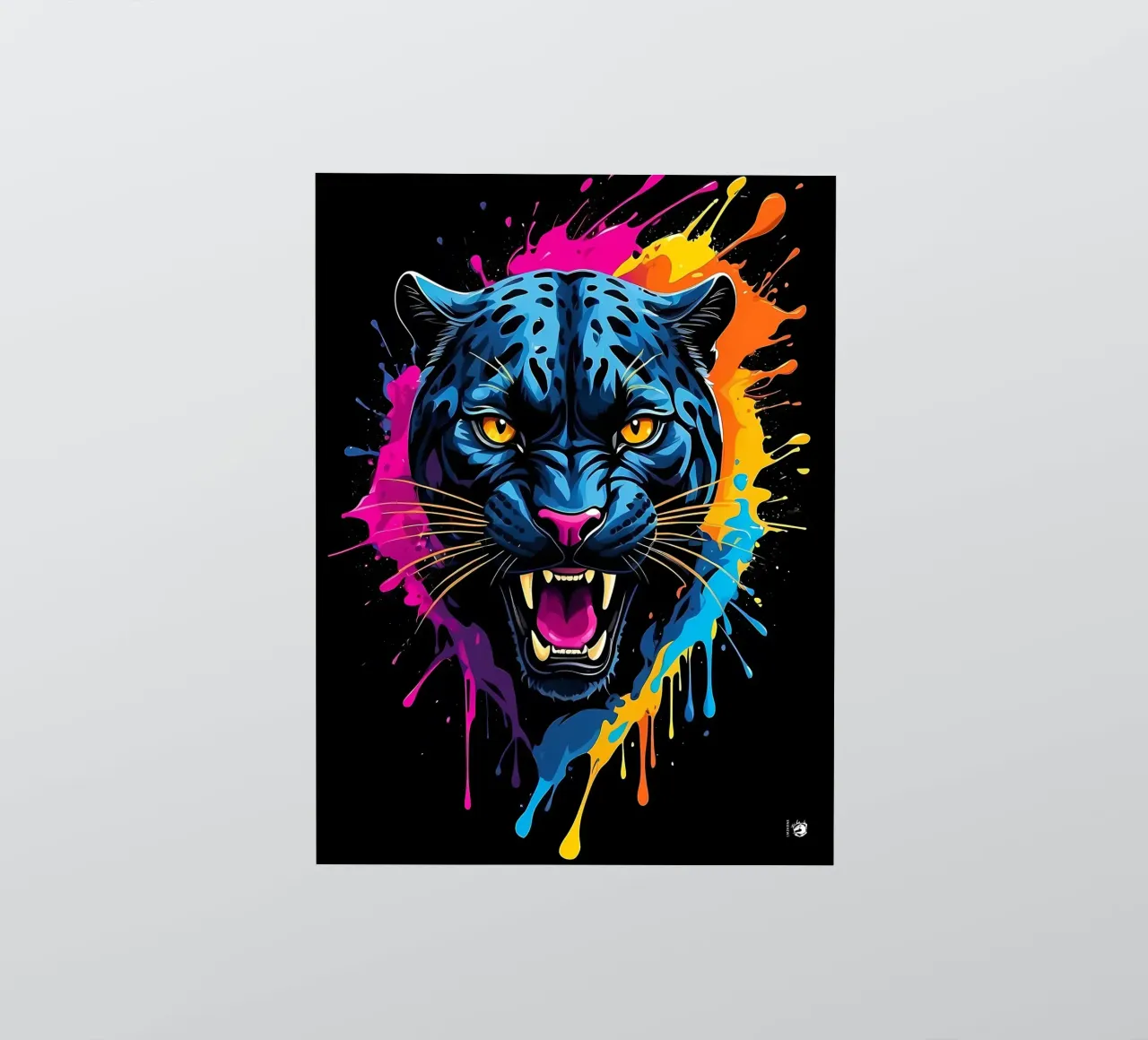 Colorful Black Panther sticker by LM2KONE