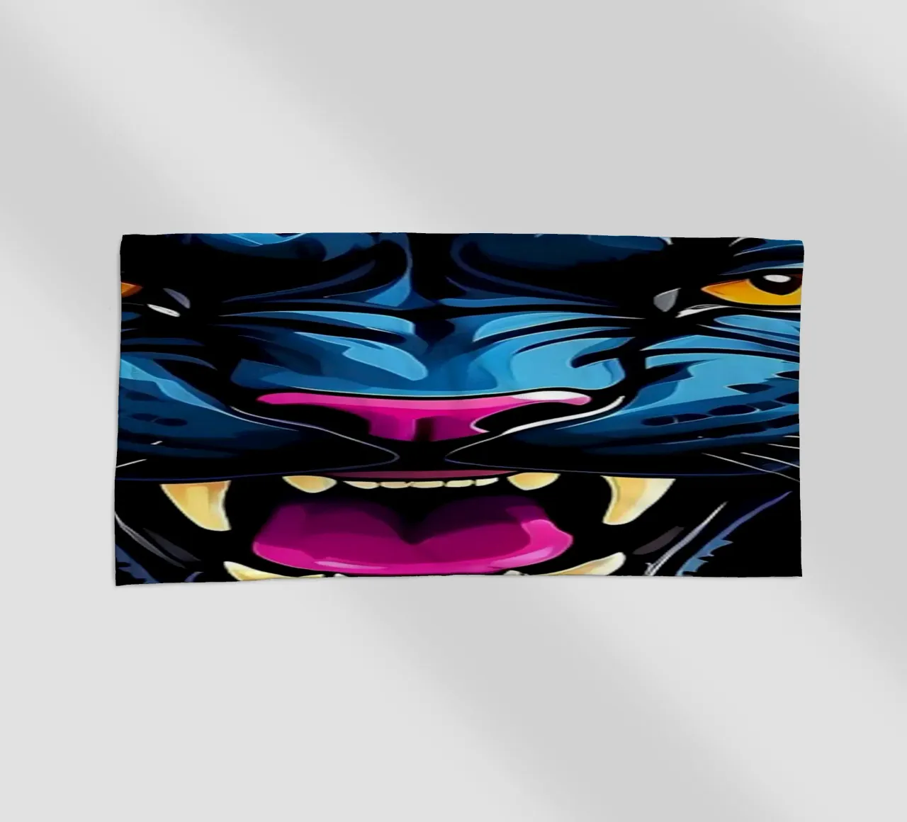 Pantera nera colorata telo mare da LM2KONE