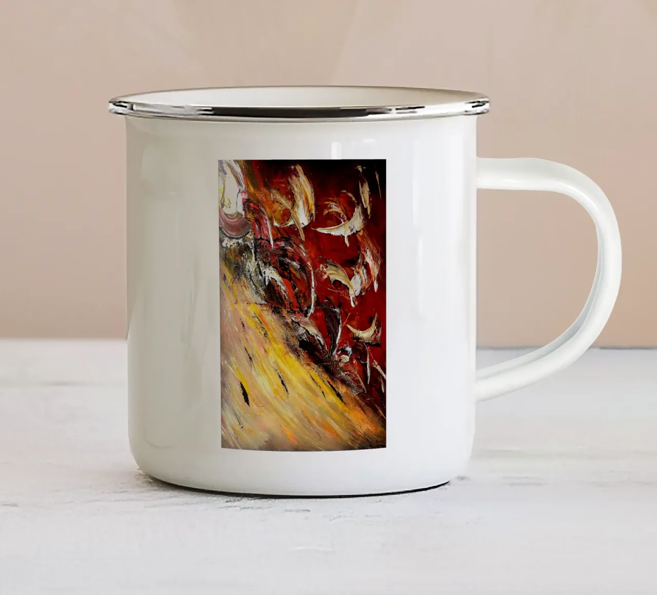 CAP HORN tazza in smalto da Thierry Vobmann Abstract painting