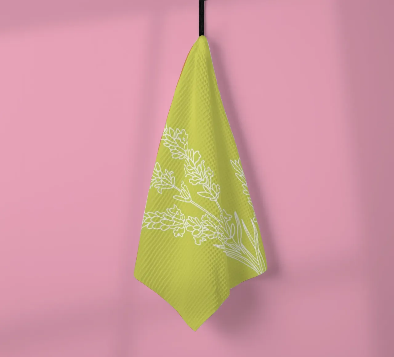 Lavender tea towel by LisaArtes