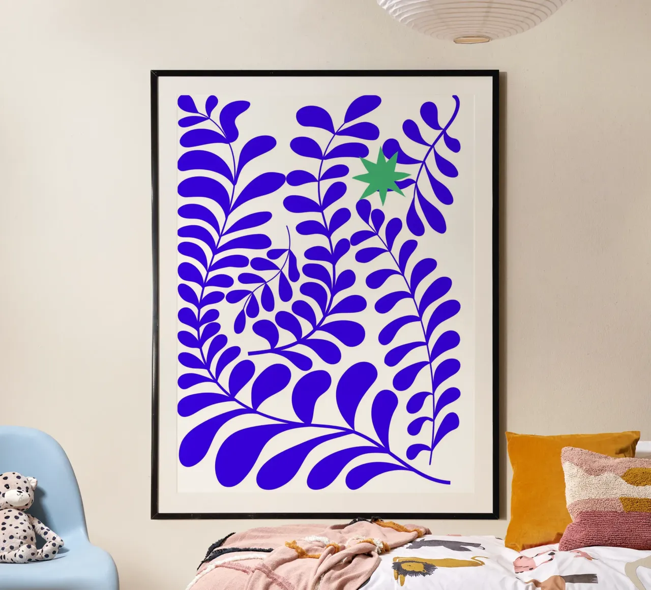 Blue leafy poster da LisaArtes