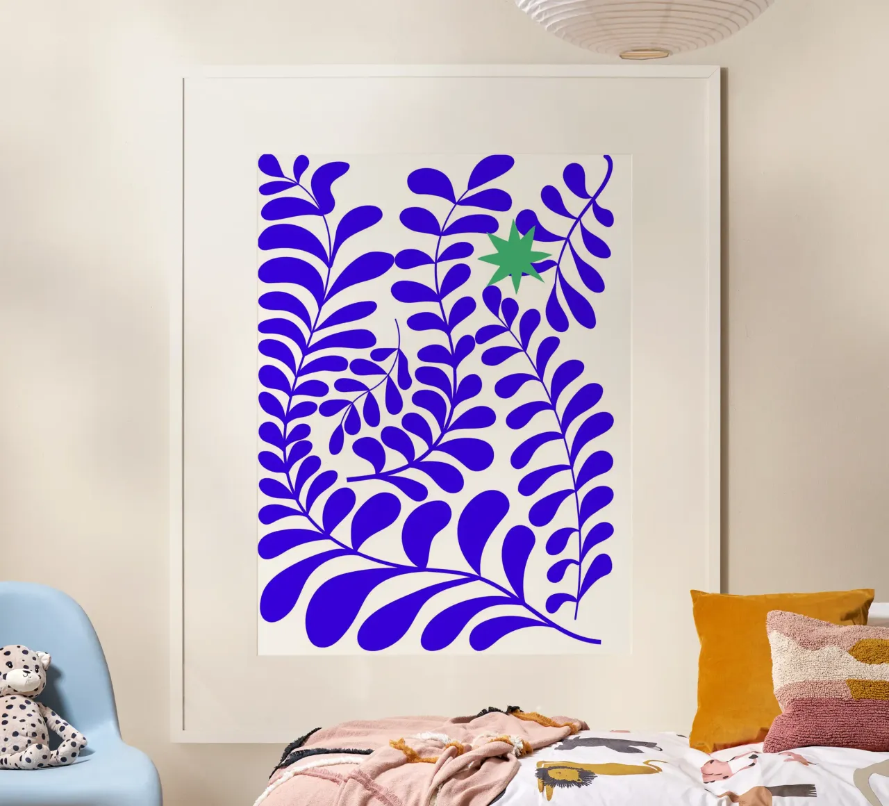 Blue leafy poster da LisaArtes