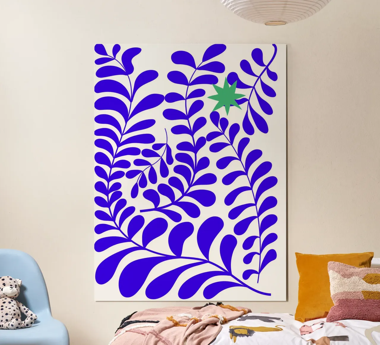 Blue leafy poster da LisaArtes