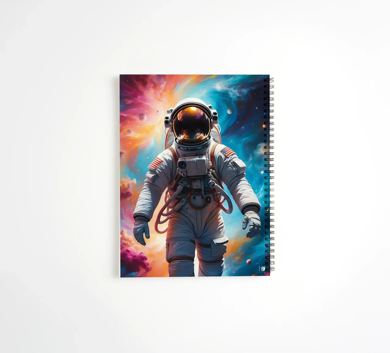 Space Astronaut Nebula spiral notebook by LM2KONE
