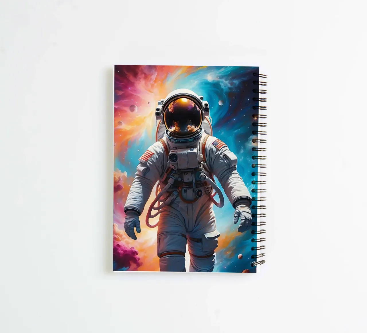 Space Astronaut Nebula spiral notebook by LM2KONE