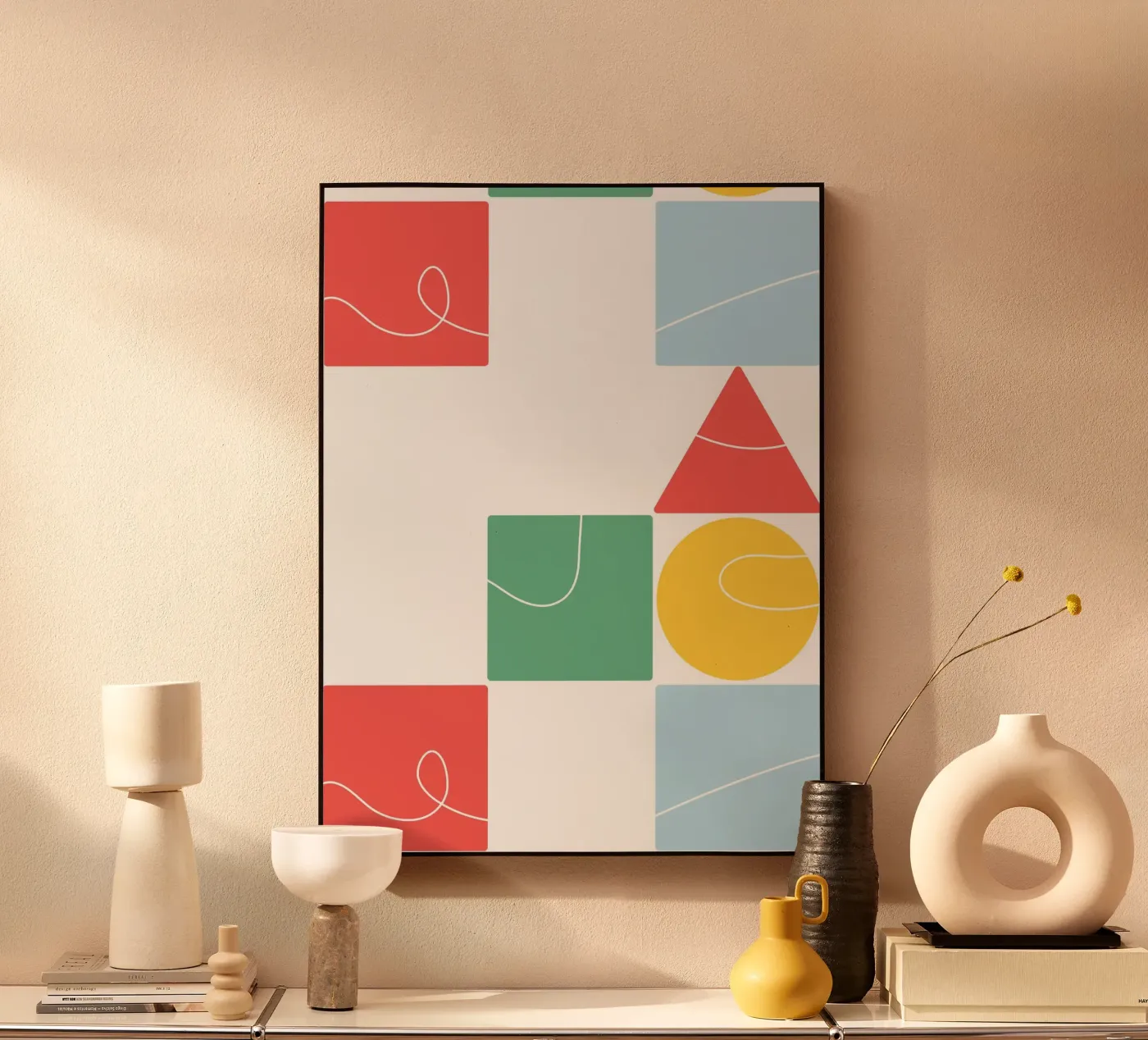 Abstract geometric acryl van LisaArtes