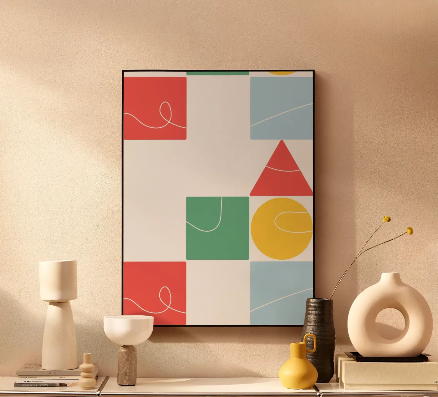 Abstract geometric acryl van LisaArtes