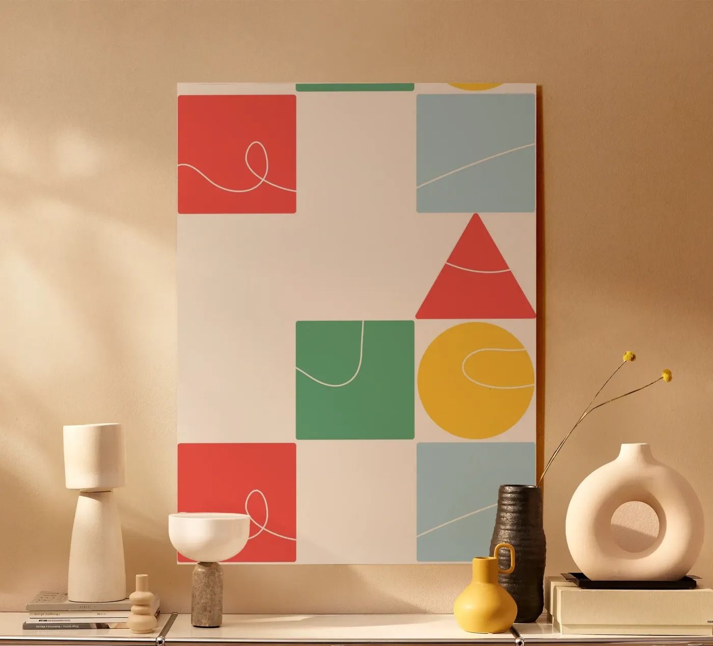 Abstract geometric acryl van LisaArtes