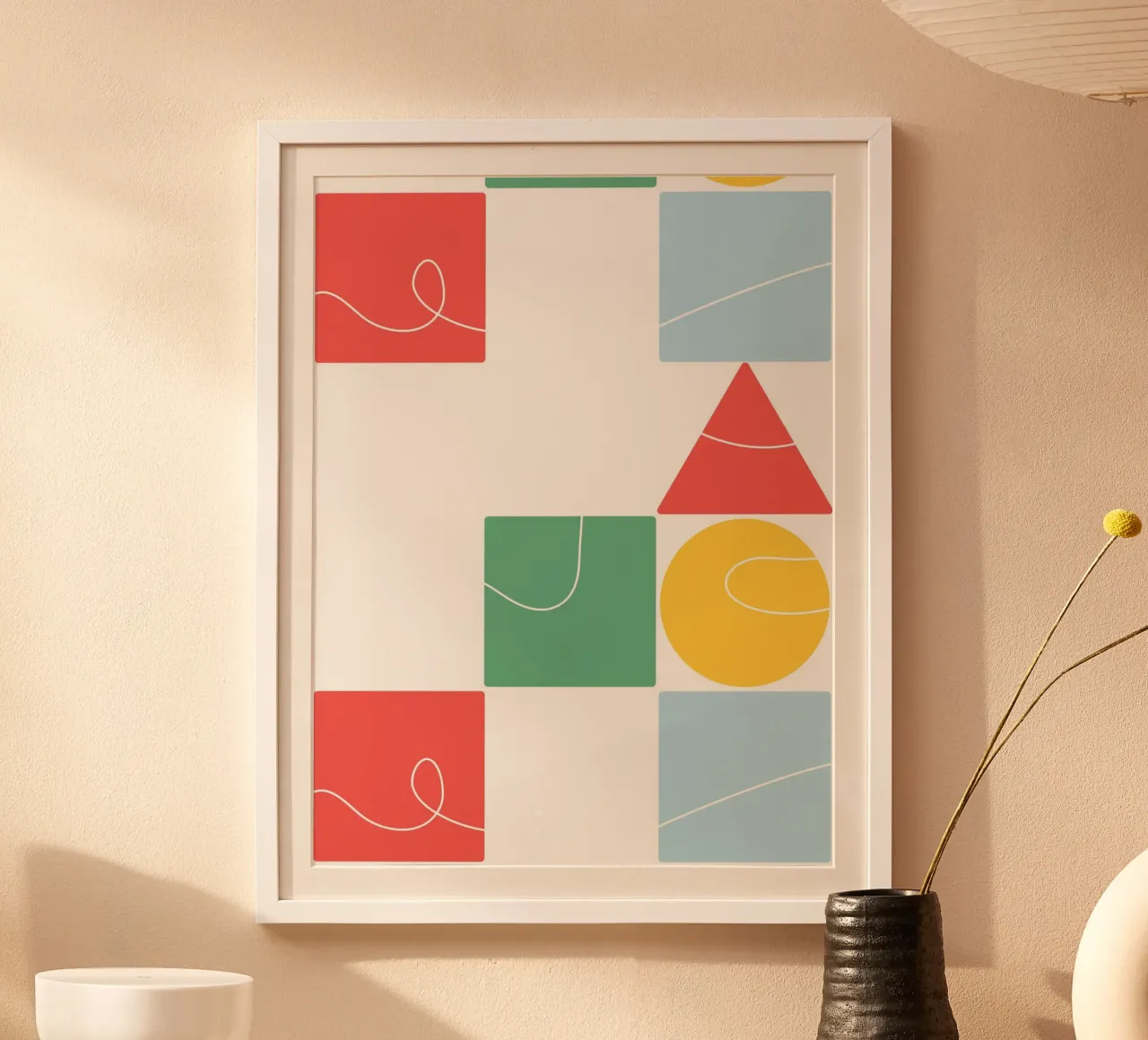 Abstract geometric carta hahnemühle da LisaArtes