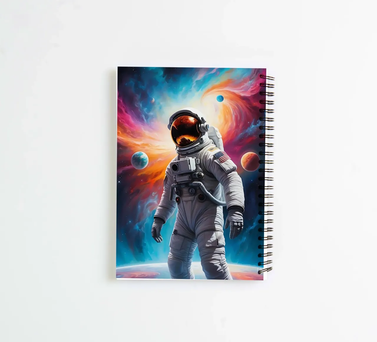 Nebula Space astronaut spiral notebook by LM2KONE