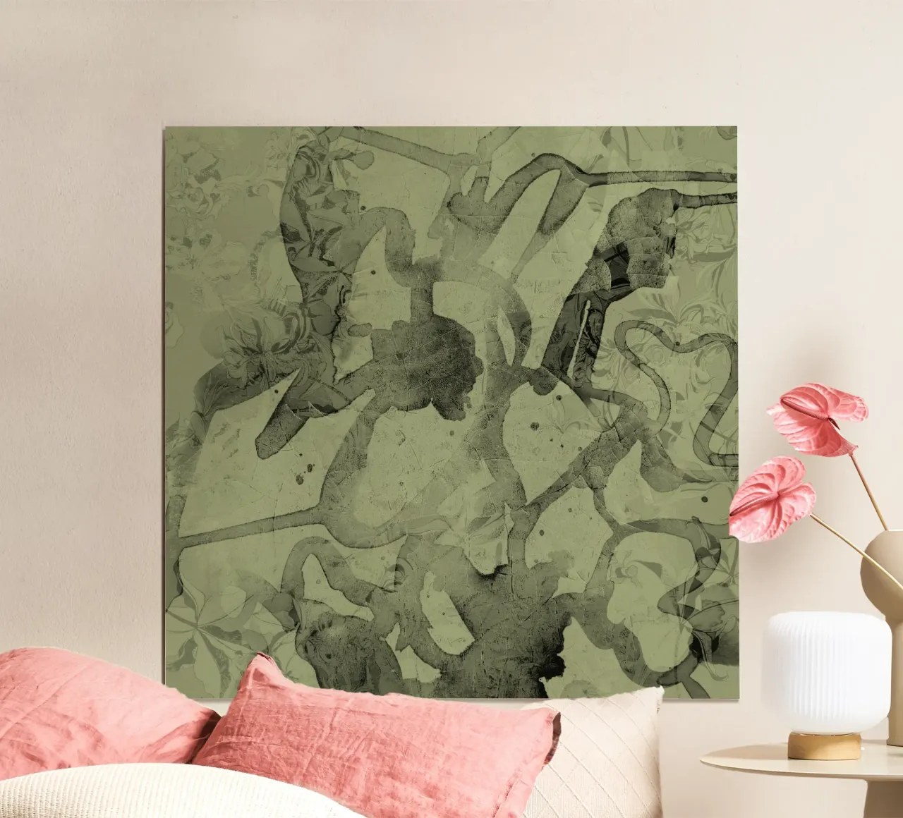 giallo silu poster con telaio in legno da Giulio Iurissevich