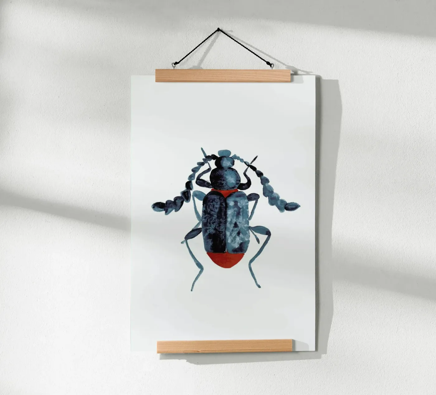 Blue Beetle poster van Nathys_illustration