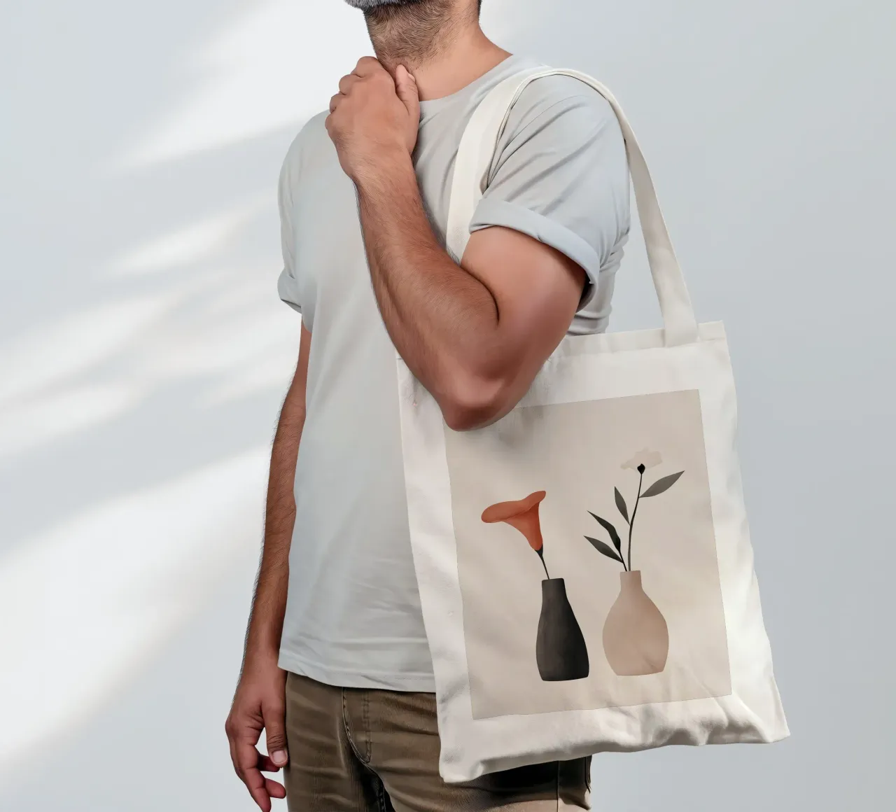 Semplice bellezza delle piante borsa in juta da Carinaprint