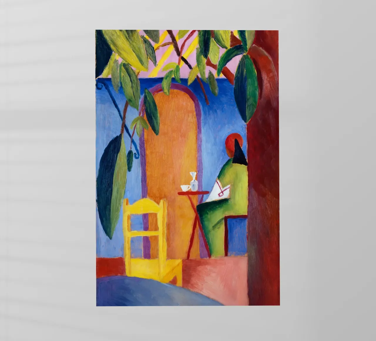 August Macke - Türkisches Café pellicola backlit da Old Masters